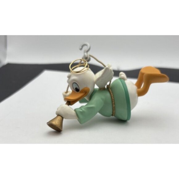 Disney's Groliers DONALD DUCK Angel Playing Horn Christmas Tree Hanging Ornament - Picture 2 of 7